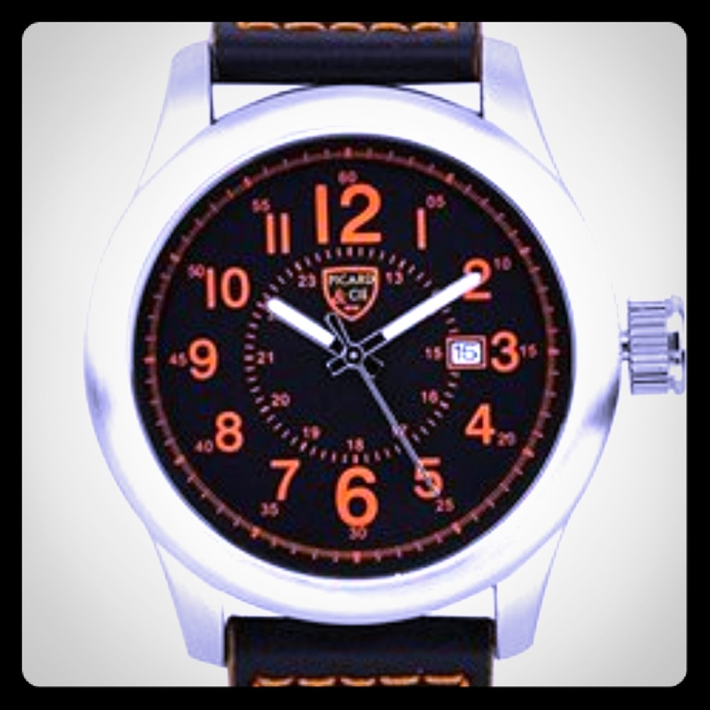 Picard & Cie Stellihorn Men's Watch - Black/Orange